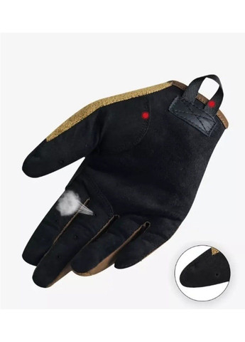 Перчатки полнопалые с защитой на липучке FQTACMI005 Песочный, М No Brand (331639574)