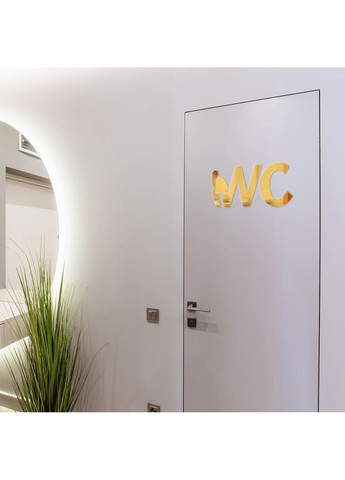 Дзеркальний акриловий декор самоклеючий золотий 3шт для інтер'єру стильні наклейки для стін Sticker Wall (372803538)