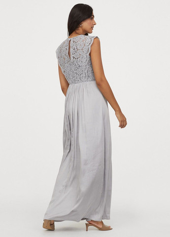 Серое кэжуал платье H&M однотонное