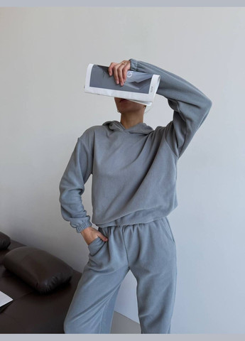 Базовий флісовий костюм з худі та джогерами Adelante (316354756)