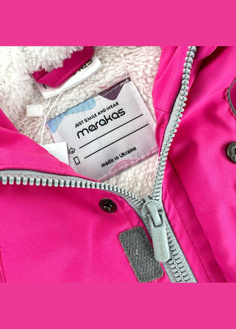 Малиновая демисезонная парка на меховушке демисезонный 1-par-fu-dh-58-1-07241 Marakas