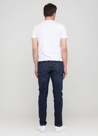 Темно-синие демисезонные джинсы langdon skinny af8179m Abercrombie & Fitch