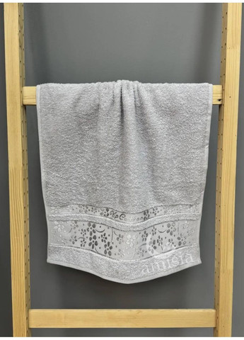 Махровый набор турецких полотенец Vip Coton "Нежность" Cestepe цветочный розово-лиловый