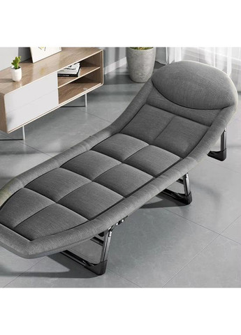 Складаний туристичний шезлонг розкладне ліжко з металевим каркасом портативна розкладачка з навантаженням до 120 кг (RK145) No Brand (361029092)