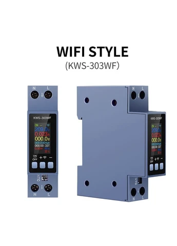 Многофункциональный WIFI цифровой измеритель реле KWS-303WF 220V 40A с датчиком температуры No Brand (376292352)