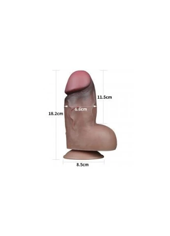 Фалоімітатор - Dual-Layered Silicone Cock 7" Brown Lovetoy (383069358)
