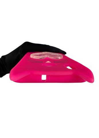 Чохол для P Smart 2019 дитячий 3д у формі котика переливашка серце на хуавей п смарт 2019 малиновий Huawei (366021863)