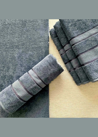 Fadolli Ricci полотенце махровое — серое 50*90 (400 г/м²) серый производство -