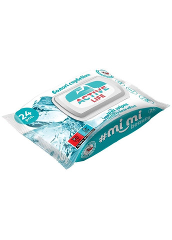 Влажные салфетки, с клапаном, 24 шт - Mi_Mi Beauty Active Life 24шт (1415619-27072349) Handy Fresh (368656315)