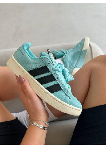 КРОССОВКИ ЖЕНСКИЕ ADIDAS CAMPUS VALENTINES DAY BLUE АДИДАС КАМПУС No Brand белые демисезоны (369388946)