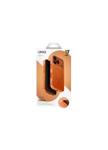 Чохол до мобільного телефона (8886463694817) UNIQ iPhone 17 Pro Clario Magclick Charging orange (409884056)