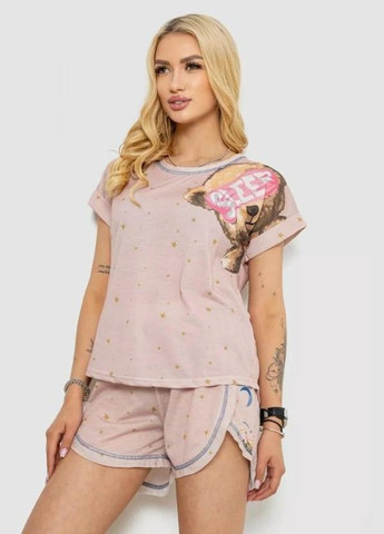 Бежева всесезон піжама жіноча з принтом 243r004-p20 розмір бежева LINDROS