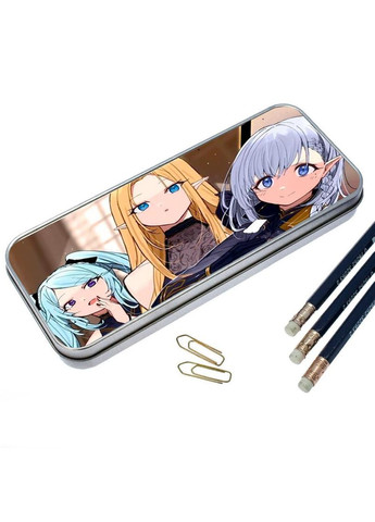 Пенал шкільний для хлопчика та дівчинки металевий Сходження в тіні #004 7*18 см Silver No Brand (309152187)