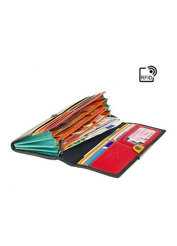 Кошелек женский кожаный черного цвета Visconti (336377526)