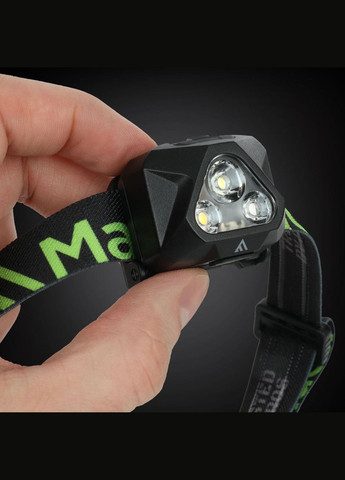 Фонарь налобный Illuma (430 Lm) Cool White/Neutral White/Red LED USB Recharge TypeC (AHL0081) Mactronic (315937338)