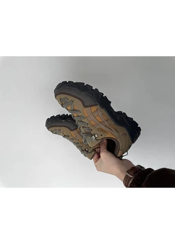 Коричневые демисезонные кроссовки мужские asics gel-pickax modern safari brown асикс гель коричневые No Brand