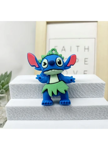 Фігурки Ліло та Стіч брелоки Lilo and Stitch міні дитячий ігровий набір 7 шт гумових фігурок 6 см Shantou (393633176)