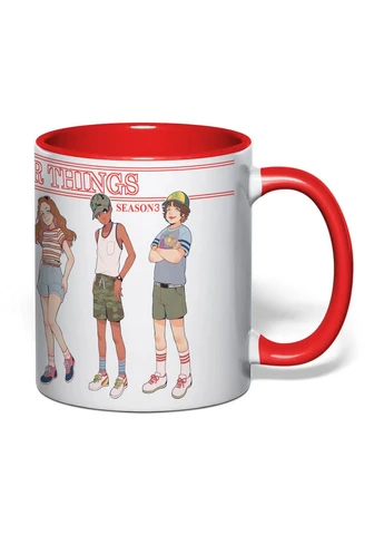 Чашка з друком "Дивні дива / Stranger Things" №4 330 мл (колір червоний) (37642) No Brand (379012595)