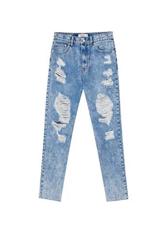 Джинсы лето,голубой-синий, Pull & Bear - (353309485)