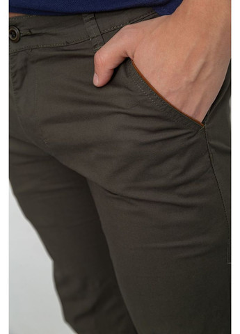 Хаки повседневный демисезонные прямые брюки Ager