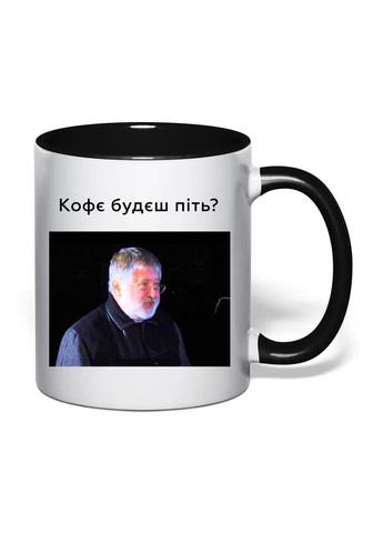 Чашка с печатью "Кофе будешь пить?" 330 мл (цвет чёрный) (35410) No Brand (372477354)