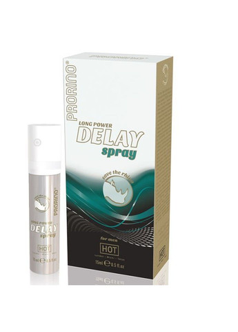 Продовжуючий та ерекційний спрей для чоловіків Prorino long power Delay Spray, 15 мл Hot (291120493)