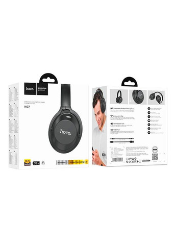 Бездротові Bluetooth навушники W37, Black, Box Hoco (314775268)