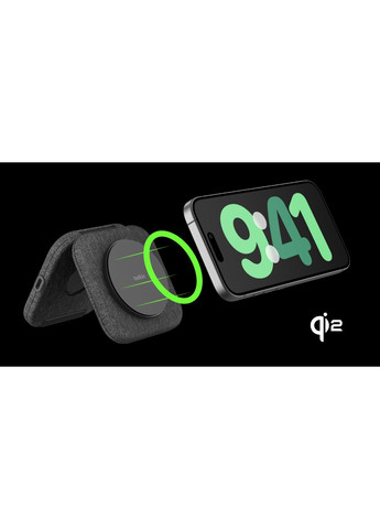 Зарядное устройство беспроводное 2в1 15Вт Travel Pad Qi2 Belkin (360400013)