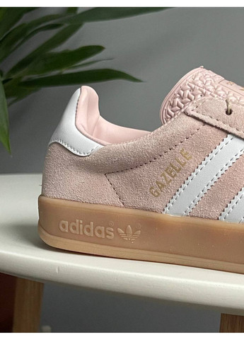 Кроссовки женские Adidas Wmns Gazelle Indoor Peach | Адидас Газель персиковые No Brand персиковые демисезоны (356157613)