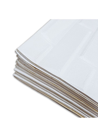 Самоклеюча декоративна 3D панель біла кладка в рулоні 3080x700x5мм 3D Loft (298400613)