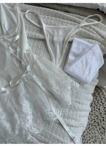 Комплект білий з мереживом та чокером Vital-Textile 099/97 (361853711)