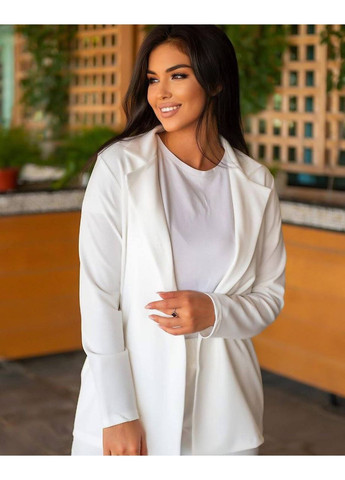 Жіночий костюм двійка: піджак прямого крою та штани з високою посадкою MonCher (357233570)