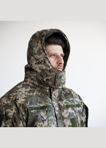 Зелена куртка grifon ukrainian military flis (пплп-з22) піксель плащівка посилена No Brand