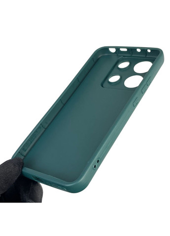 Чохол силіконовий Soft Touch для Redmi Note 13 4G темно-зелений (Повний захист камери) Xiaomi (366390629)