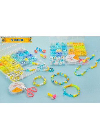 Набор детский для плетения браслетов и украшений из бисера, в ассортименте - No Brand PL-15/01/05 (371925580)