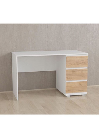 Стол компьютерный, письменный стол с тумбой с 3 выдвижными ящиками с фасадами без ручек В-005 No Brand (371910239)