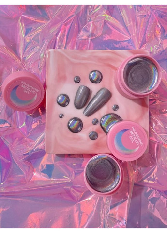 Lunamoon Гель-краска для ногтей Holographic Metallic Gel 5ml Luna (372688901)