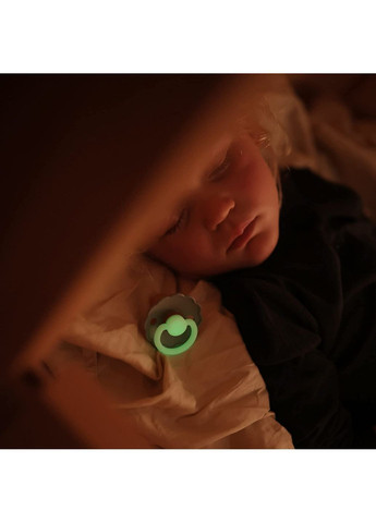 Пустышка латексная Daisy Night Blush Night, круглая, size 1, 0-6 мес., пудровый () FRIGG 000585 (370269087)