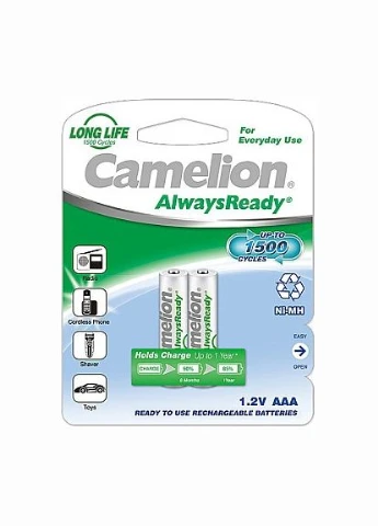 Акумулятор ААА Ni-Mh R03 600 mAh 2bl Always ready (Білий) Camelion (335834330)