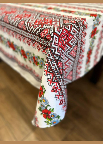 Скатерть с украинским орнаментом гипоаллергенная 150х110 см (П4КЕ05020-5) No Brand (306633471)