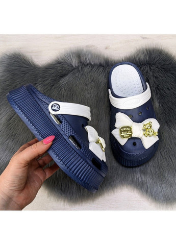 Сабо кроксы женские на платформе с бантиком Progress (299374742)