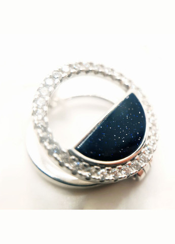 Сережки срібло 925° 5,06г. ніч каїра родій авантюрин () Bigsun 1851 (305583270)