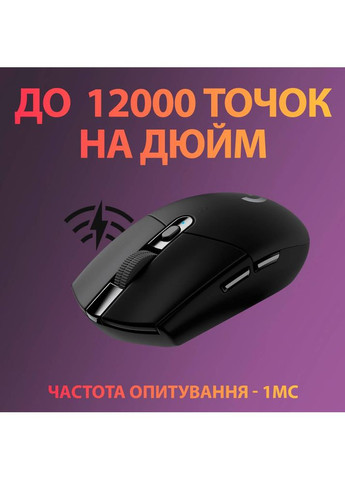 Миша Wireless Gaming Mouse G305 Black (910-005282) Logitech (306527910)