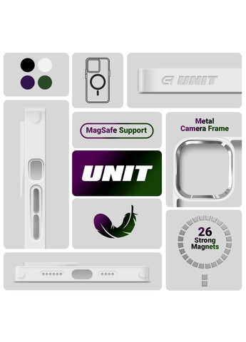 Панель Unit MagSafe для Apple iPhone 13 Matte Clear Silver (ARM70445) ArmorStandart (280439332)