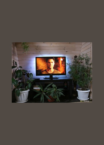 Стрічка світлодіодна RGB 5050 2м з пультом для підсвічування телевізора, монітора, меблів від USB Digital (371357594)