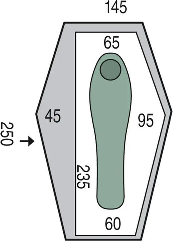 Палатка Echo 1 DAC Green Pinguin (334016422)