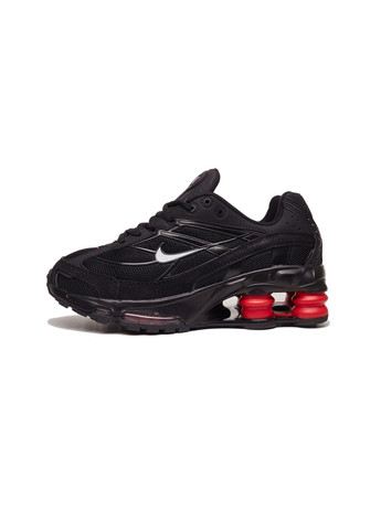 Черные демисезонные кроссовки мужские nike supreme shox ride 2 black найк суприм No Brand