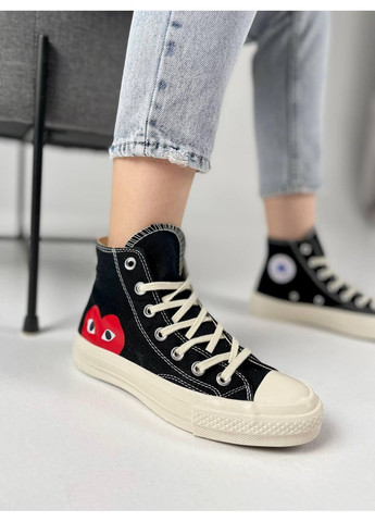 Білі Осінні кеди чоловічі converse x comme des garsons play chuck конверс No Brand