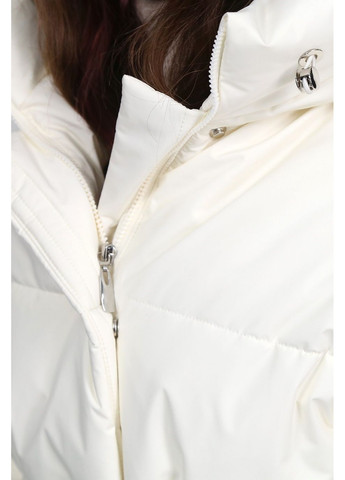 Молочна куртка тепла жіноча плащівка inka молочний Актуаль