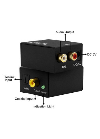 Переходник аудио Toslink to RCAx2 +Coax/SPDIF (RCA колонки) Lucom (370888198)
